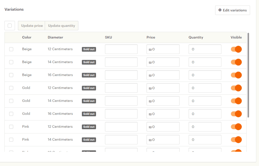 ניהול וריאציות באטסי