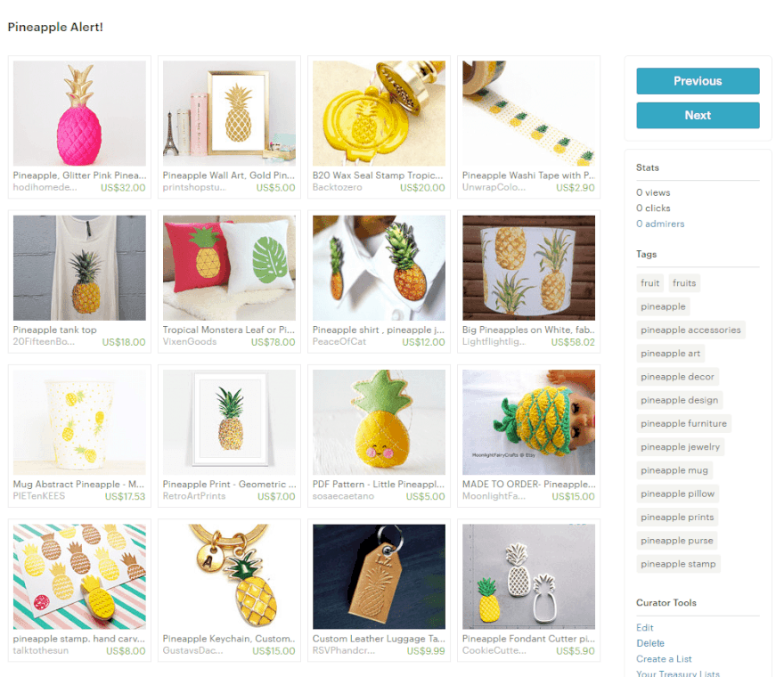 Pineapple Alert by Yafit Bilu Lasri on Etsy
