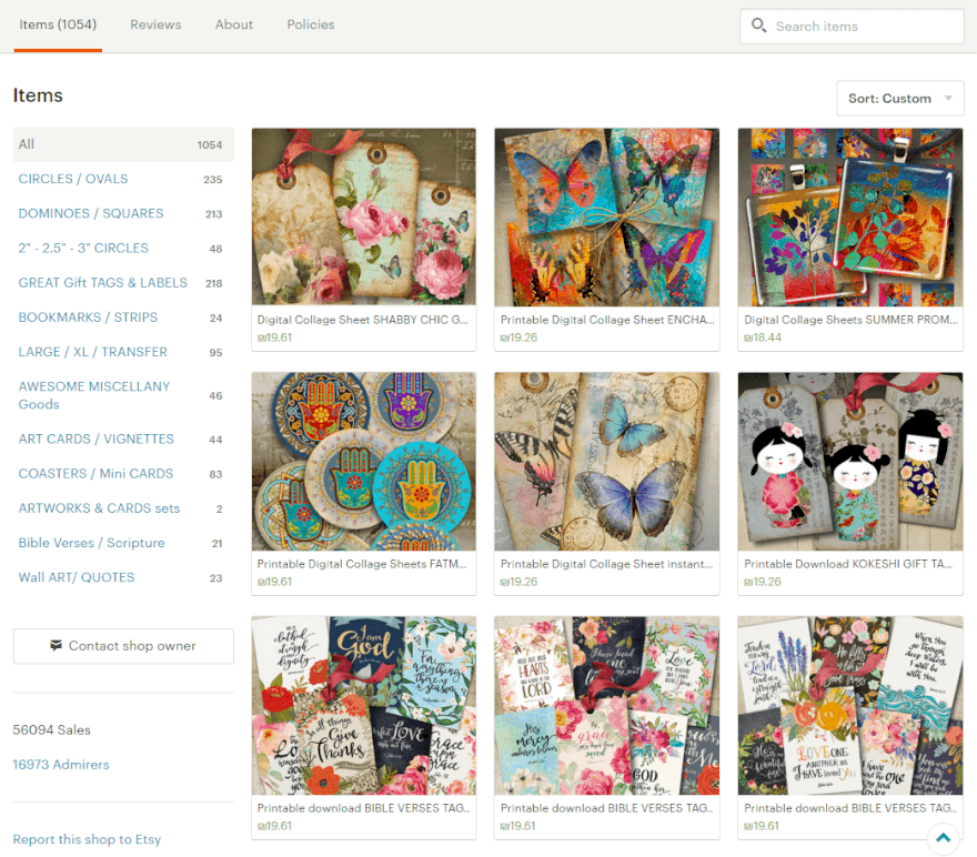 Printable Goods Digital Collage Sheets Art files by ArtCult