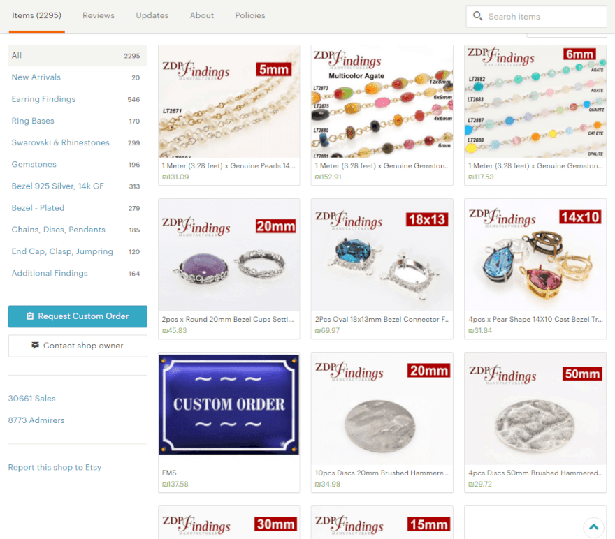 Your Jewelry Supplies Directly from the by zdpfindings on Etsy