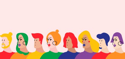 איור המציג קבוצה מגוונת של אנשים היוצרים קהילה צבעונית (צילום: rawpixel / CC0)