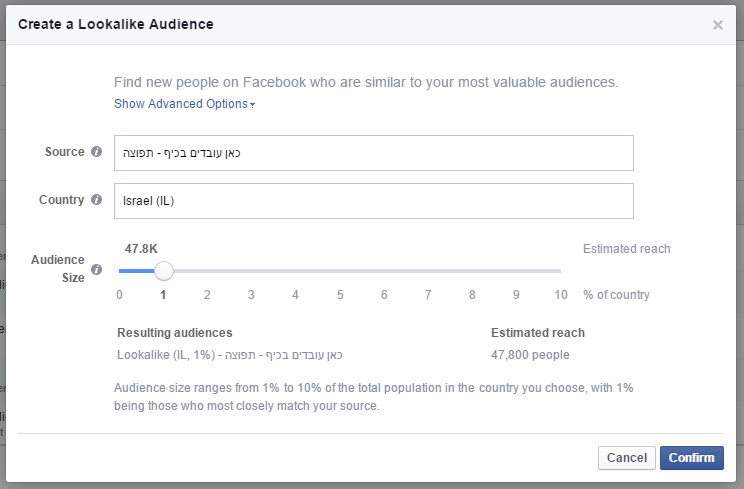 יבוא רשימת תפוצה לפייסבוק