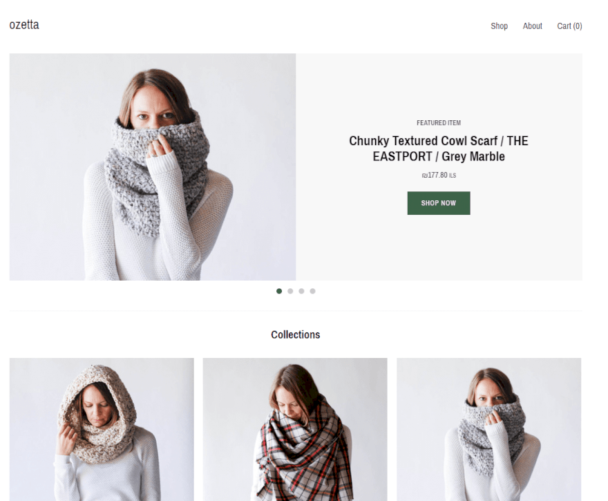 חנות הפועלת על פלטפורמת pattern של אטסי