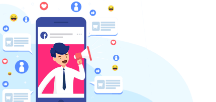 איור של איש מחזיק מגה פון (צילום: freepik / CC BY)