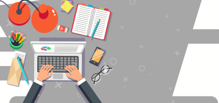 מדריך עסקי - אילוסטרציה של משרד