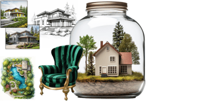 איור המחשה לסדנת AI לאדריכלים/ות מעצבי/ות פנים (צילום: midjourney ai)