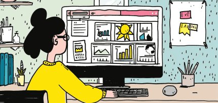 איור של אשה עובדת מהבית (צילום: midjourney ai) איור של אשה עובדת מהבית (צילום: midjourney ai)