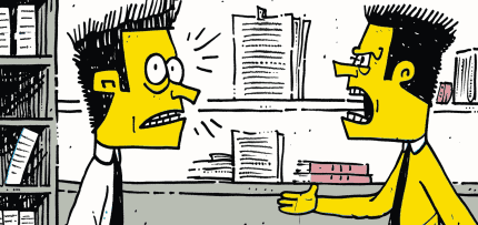 איש צועק על אדם אחר (צילום: midjourney ai) איש צועק על אדם אחר (צילום: midjourney ai)