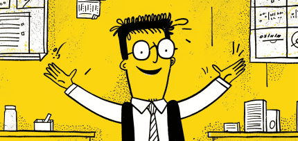 איור של אדם שמח (צילום: midjourney ai) איור של אדם שמח (צילום: midjourney ai)