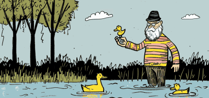 איור של איש מבוגר מאכיל ברווזים באגם (צילום: midjourney ai) איור של איש מבוגר מאכיל ברווזים באגם (צילום: midjourney ai)