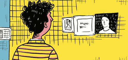 איור של איש מסתכל בתמונה (צילום: midjourney ai) איור של איש מסתכל בתמונה (צילום: midjourney ai)