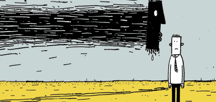 איור אילוסטרציה של איש עם מחשבות רעילות (צילום: midjourney ai) איור אילוסטרציה של איש עם מחשבות רעילות (צילום: midjourney ai)