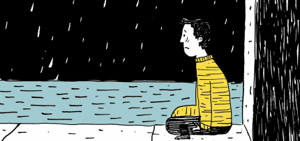 איור של איש עצוב (צילום: midjourney ai) איור של איש עצוב (צילום: midjourney ai)