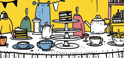 איור של מסיבת תה (צילום: midjourney ai) איור של מסיבת תה (צילום: midjourney ai)