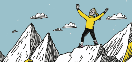 איור של אשה על הפסגה (צילום: midjourney ai) איור של אשה על הפסגה (צילום: midjourney ai)