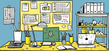 איור של סביבת עבודה משרדית (צילום: midjourney ai) איור של סביבת עבודה משרדית (צילום: midjourney ai)