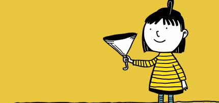 איור של דמות מחזיקה משפך (צילום: midjourney ai)