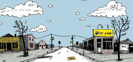 איור של עסק למכירה (צילום: midjourney ai) איור של עסק למכירה (צילום: midjourney ai)